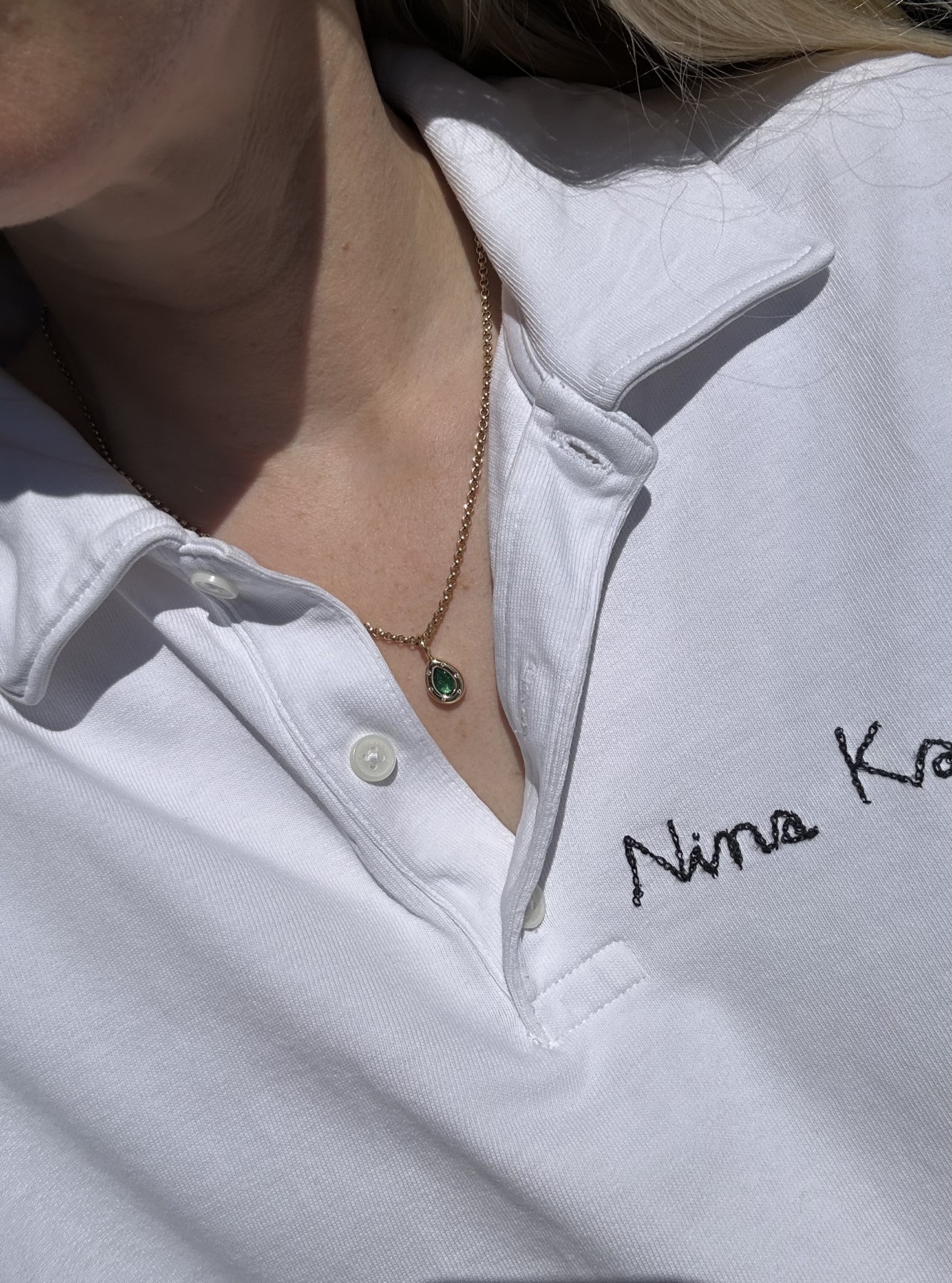 Nina Kastens Subway Pendant Emerald Pear