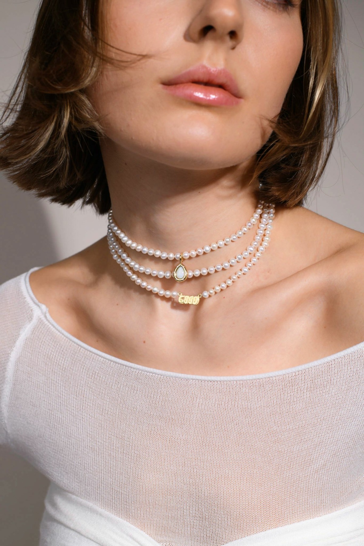 Nina Kastens Subway Pendant Opal Pear