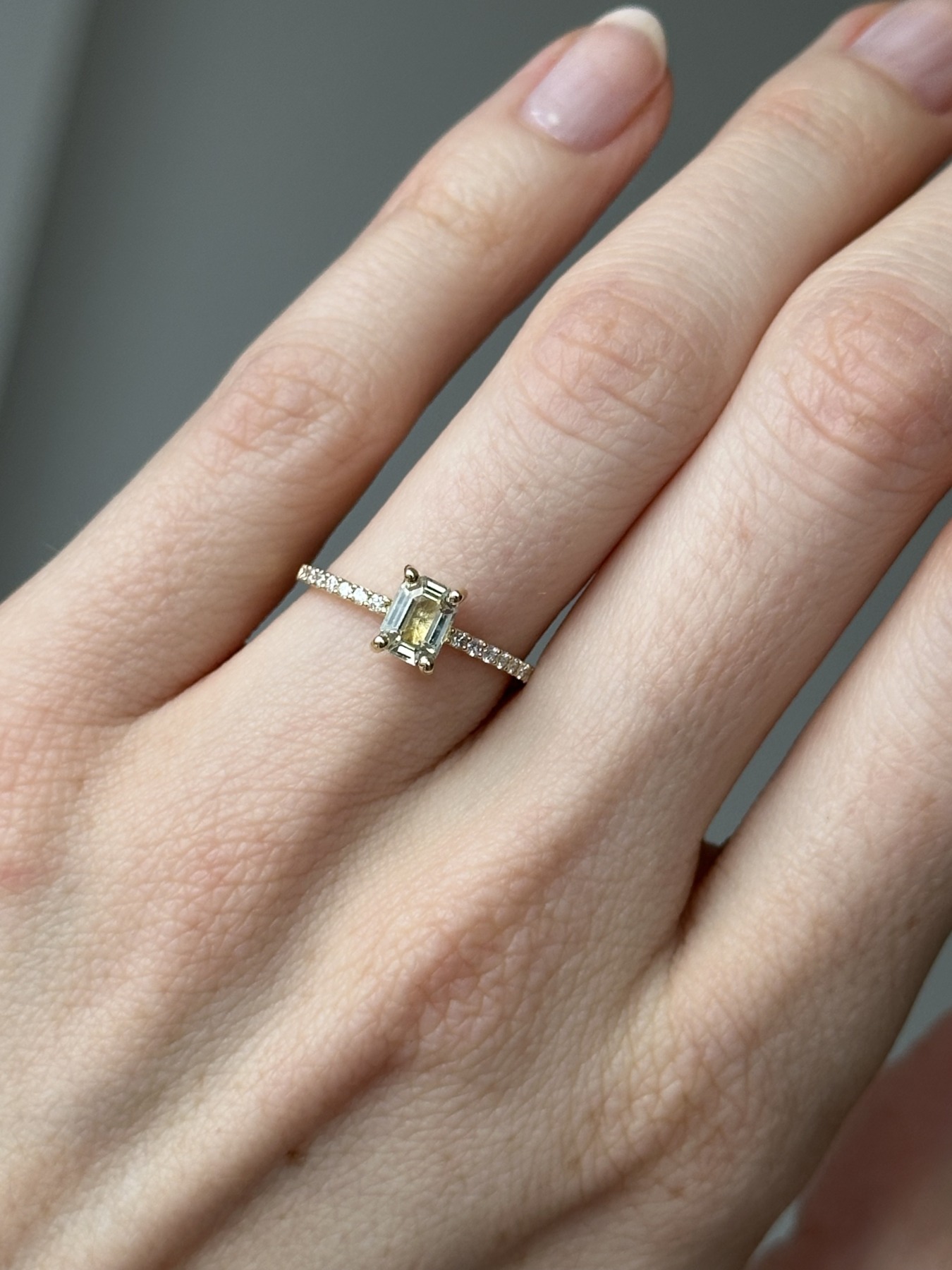 Nina Kastens Yellow Sapphire Diamond Ring