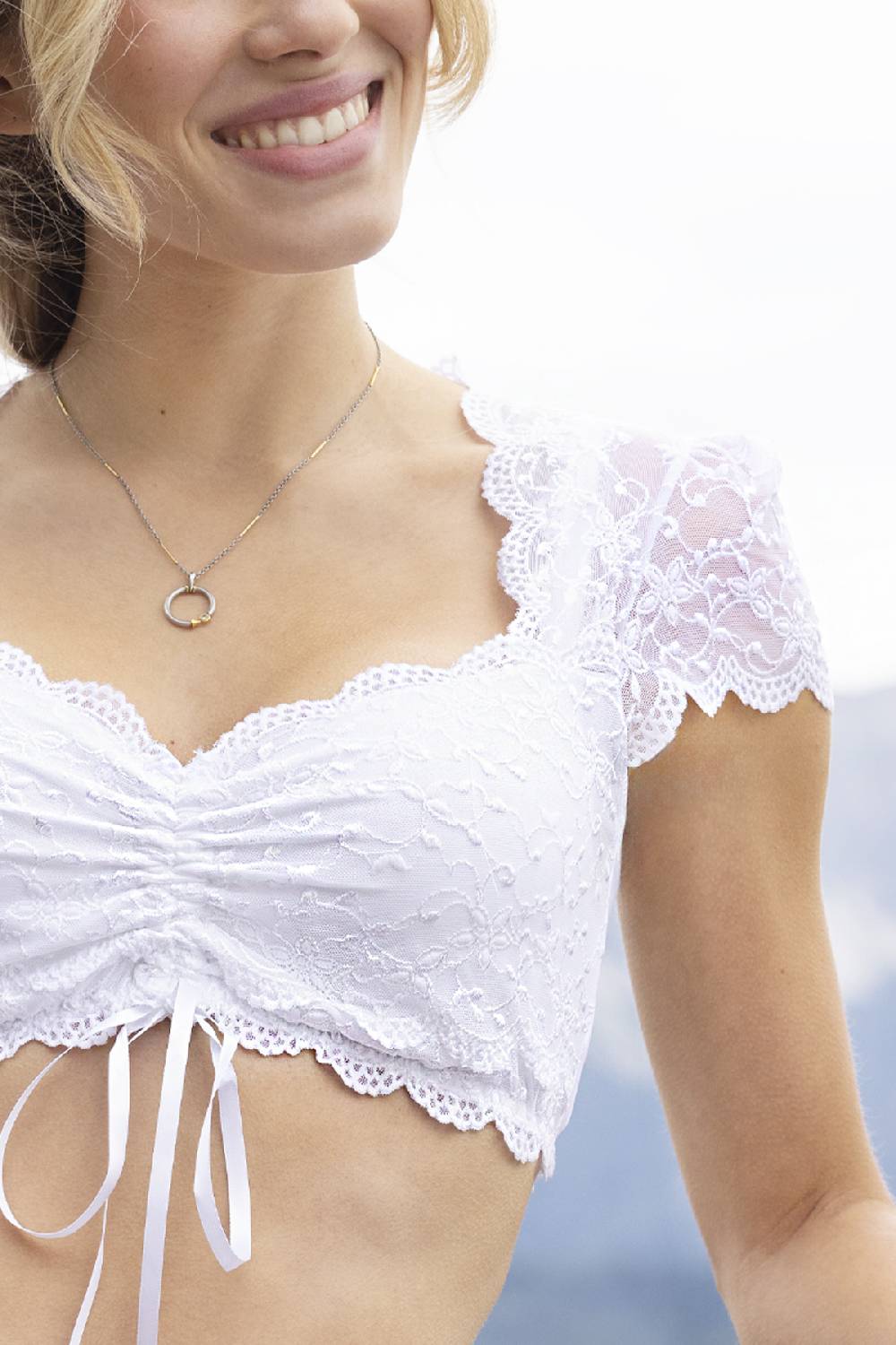 Nina Von C. Dirndl-Bluse Nina, Kurzarm