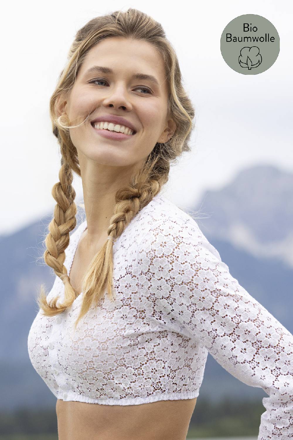 Nina Von C. Dirndl-Bluse Sabine, 3/4 Arm