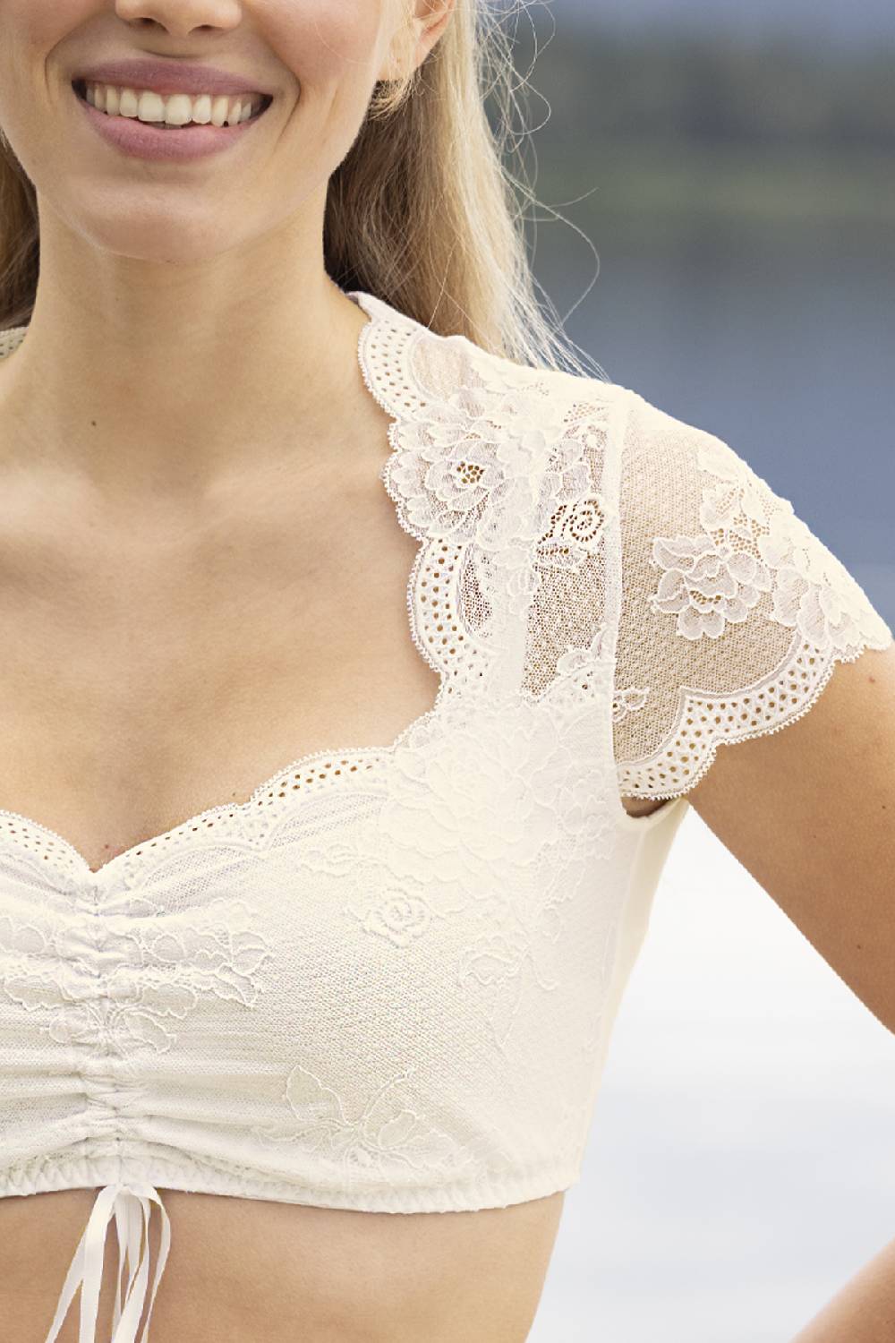 Nina Von C. Dirndl-Bluse Sybille, Kurzarm