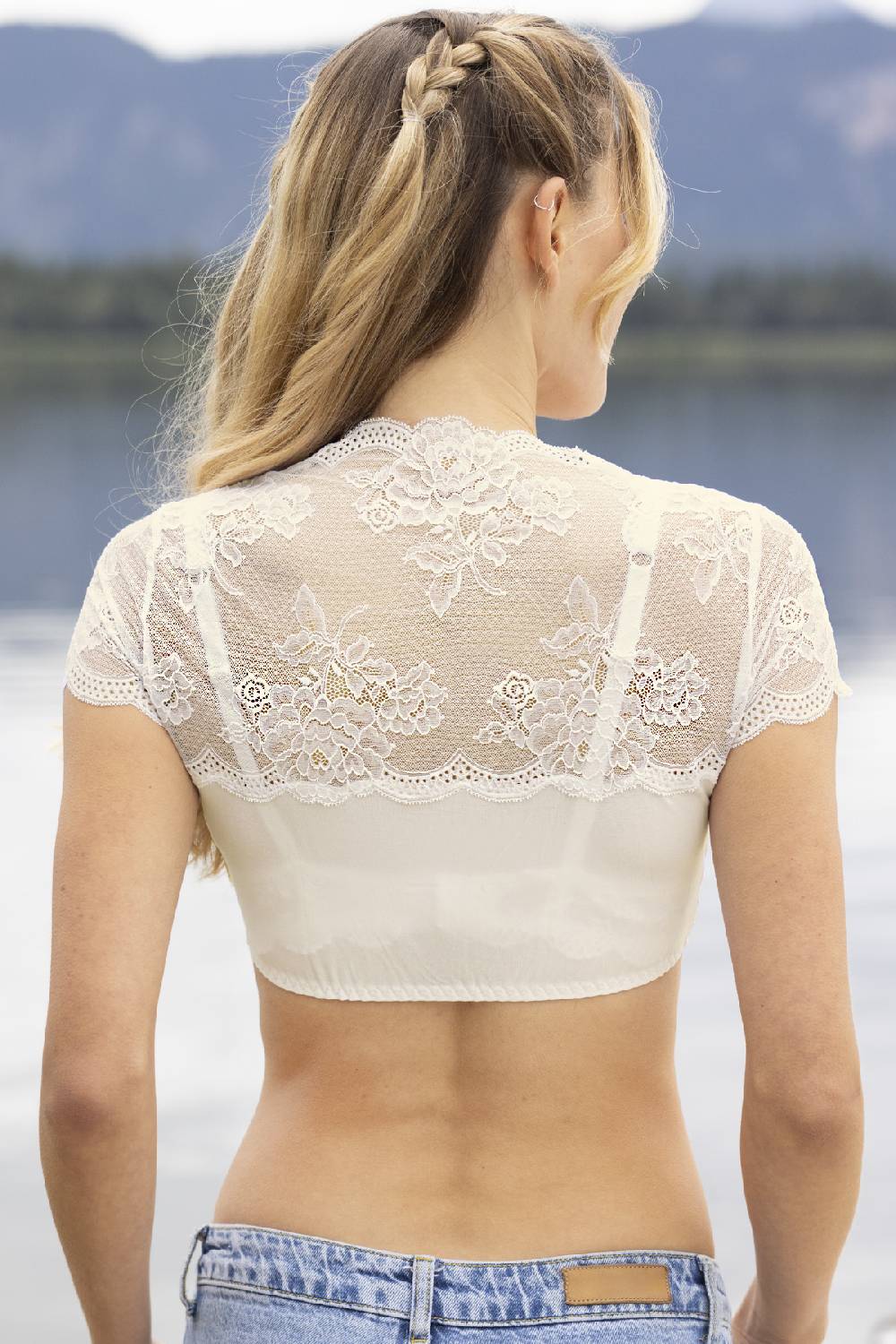 Nina Von C. Dirndl-Bluse Sybille, Kurzarm