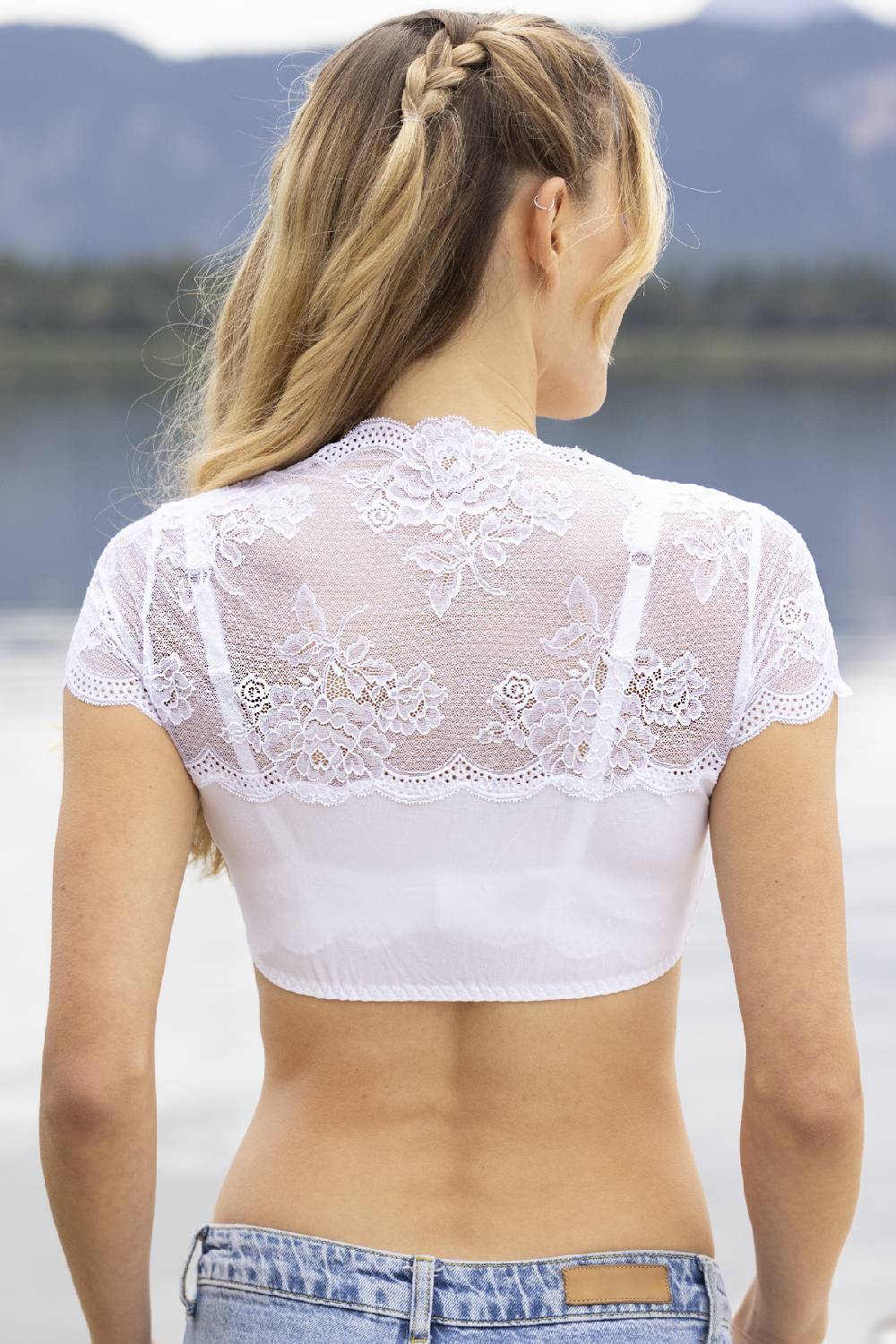 Nina Von C. Dirndl-Bluse Sybille, Kurzarm