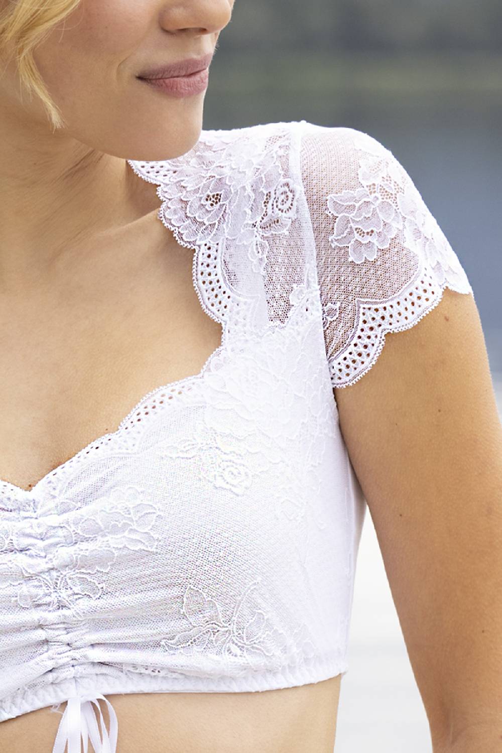 Nina Von C. Dirndl-Bluse Sybille, Kurzarm