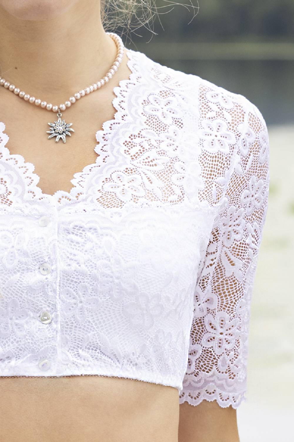 Nina Von C. Dirndl-Bluse Waltraud, Halbarm