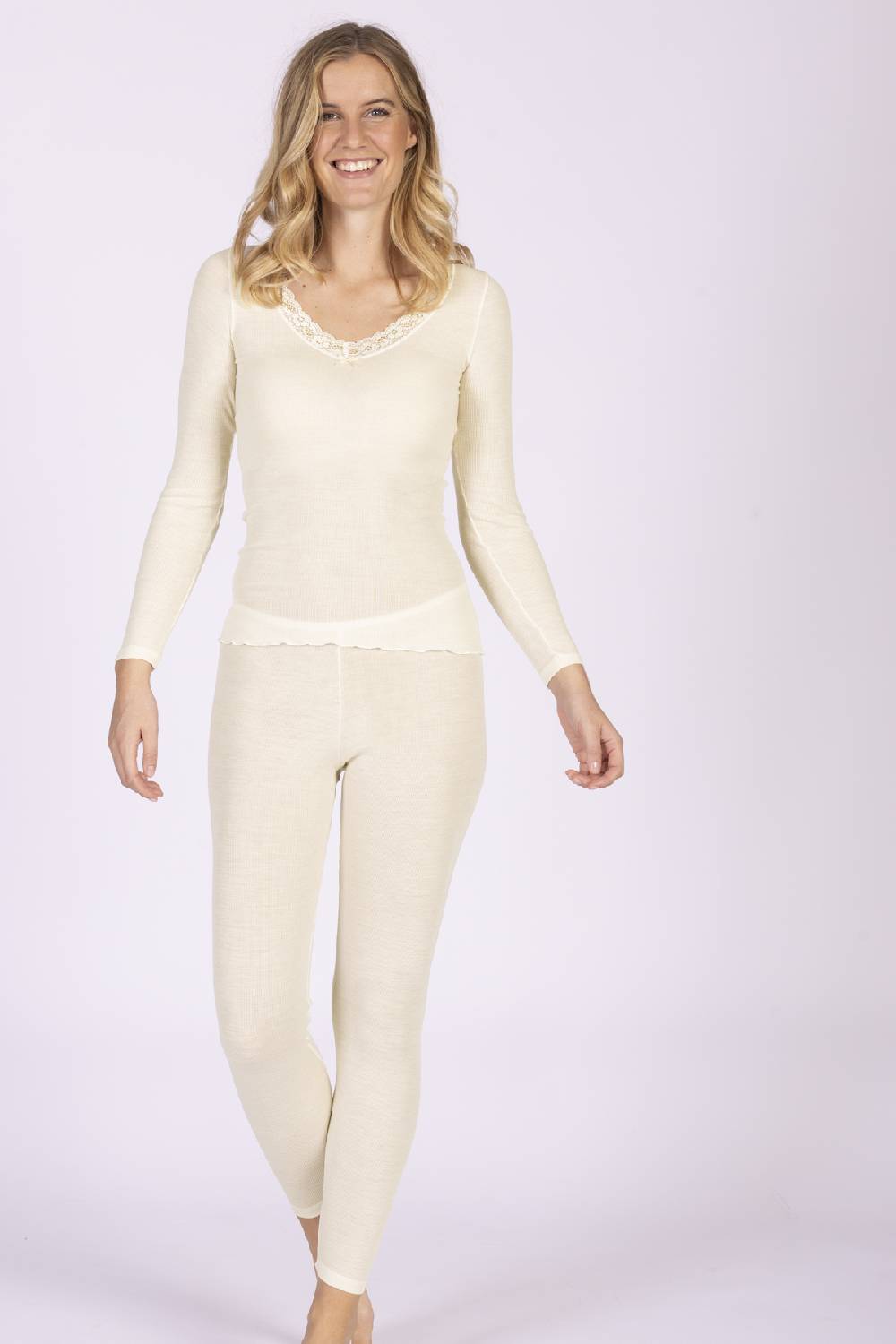 Nina Von C. Langarm Shirt, WOOL SILK