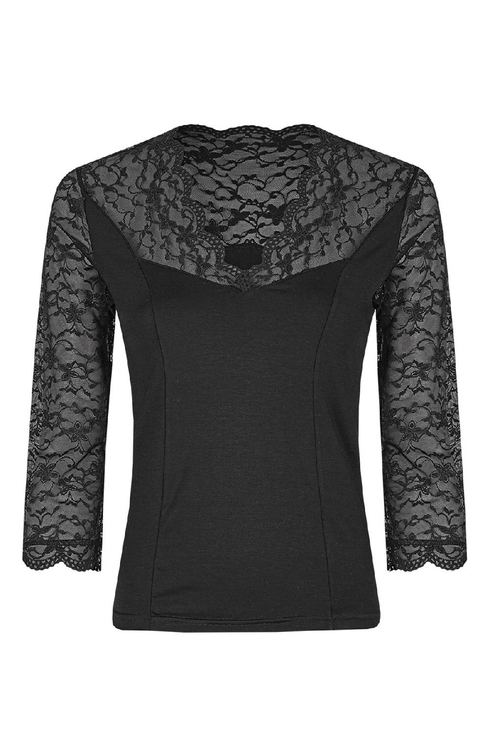 Nina Von C. Spitzenshirt, 3/4 Arm