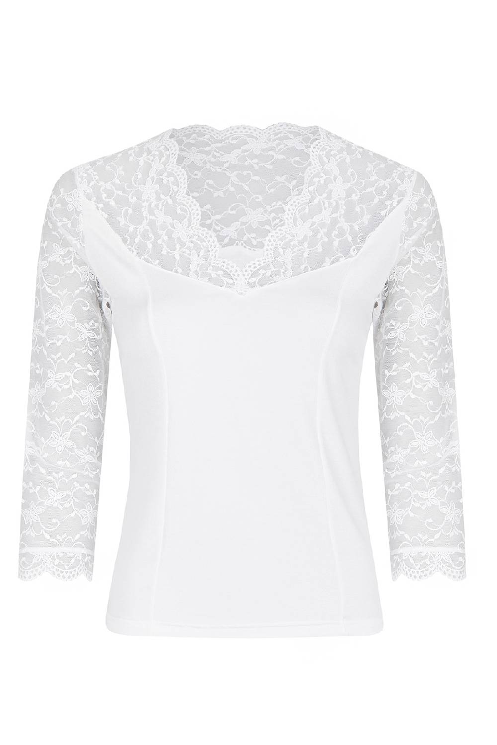 Nina Von C. Spitzenshirt, 3/4 Arm