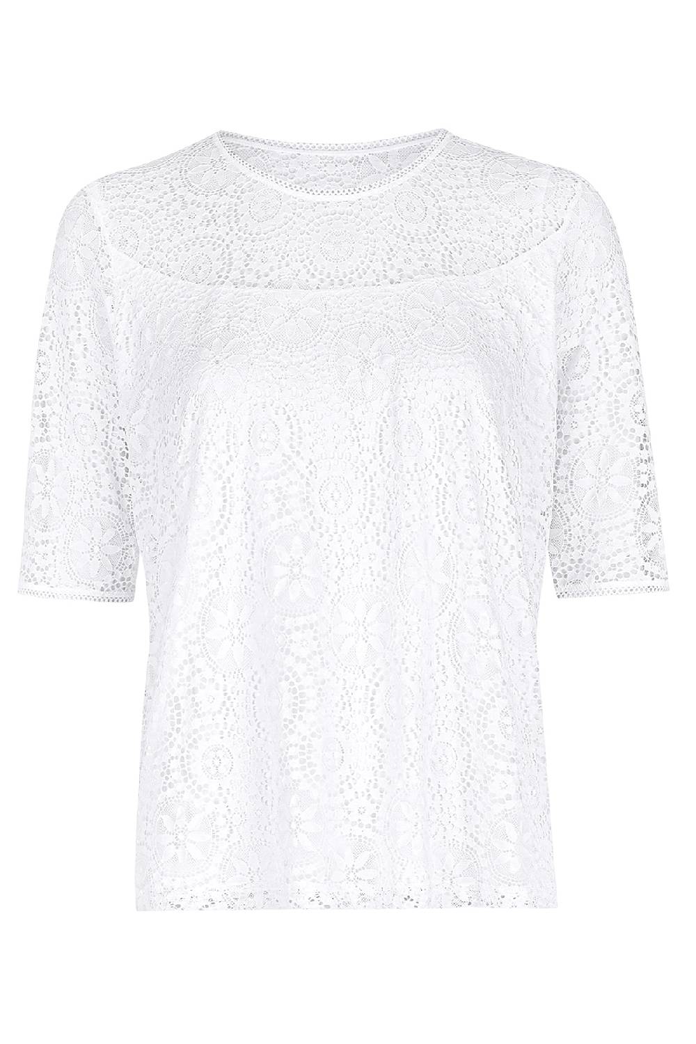 Nina Von C. Spitzenshirt, Halbarm