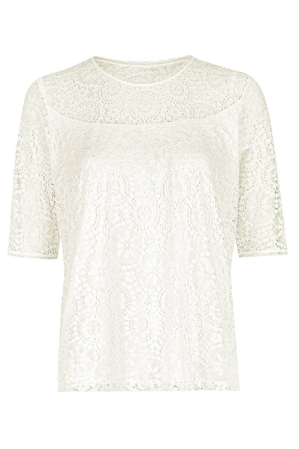 Nina Von C. Spitzenshirt, halbarm