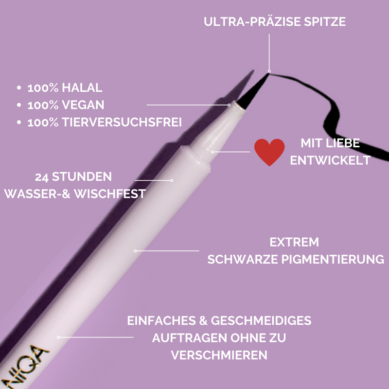 Niqa Cosmetics LIQUID EYELINER NIGHTFALL