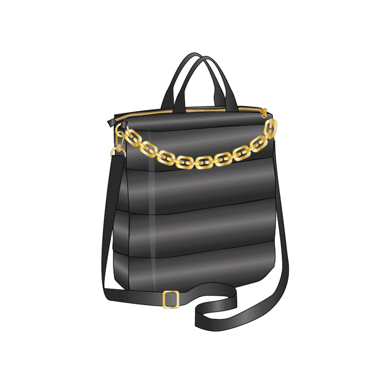 Nitzsche Accessoires Auffällige Handtasche Mit Goldener Kette