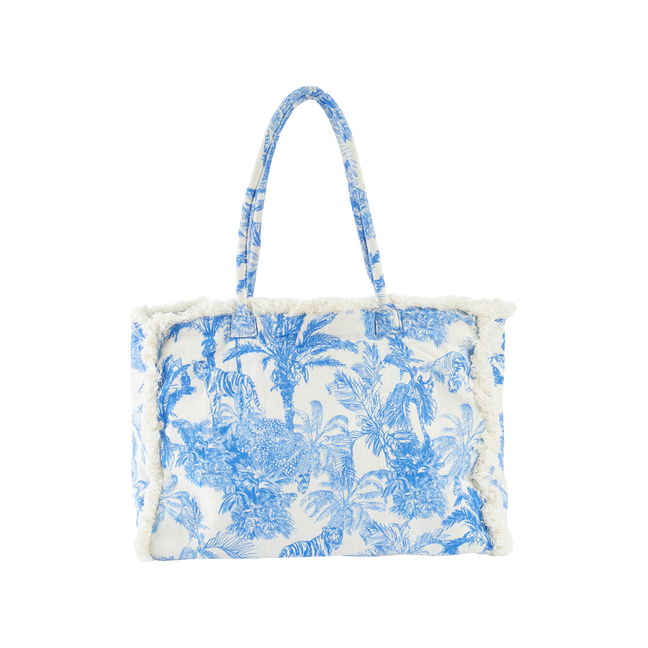 Nitzsche Accessoires Canvas Shopper In Dschungeloptik Mit Stoffhenkel