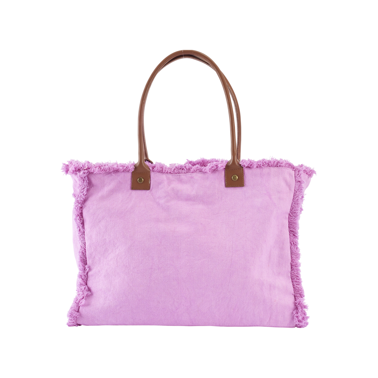 Nitzsche Accessoires Canvas Shopper Mit Henkel In Lederoptik Und Innentaschen