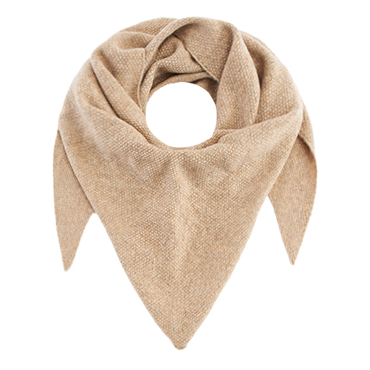 Nitzsche Accessoires Damen Dreieck-Strickschal In Melange Optik