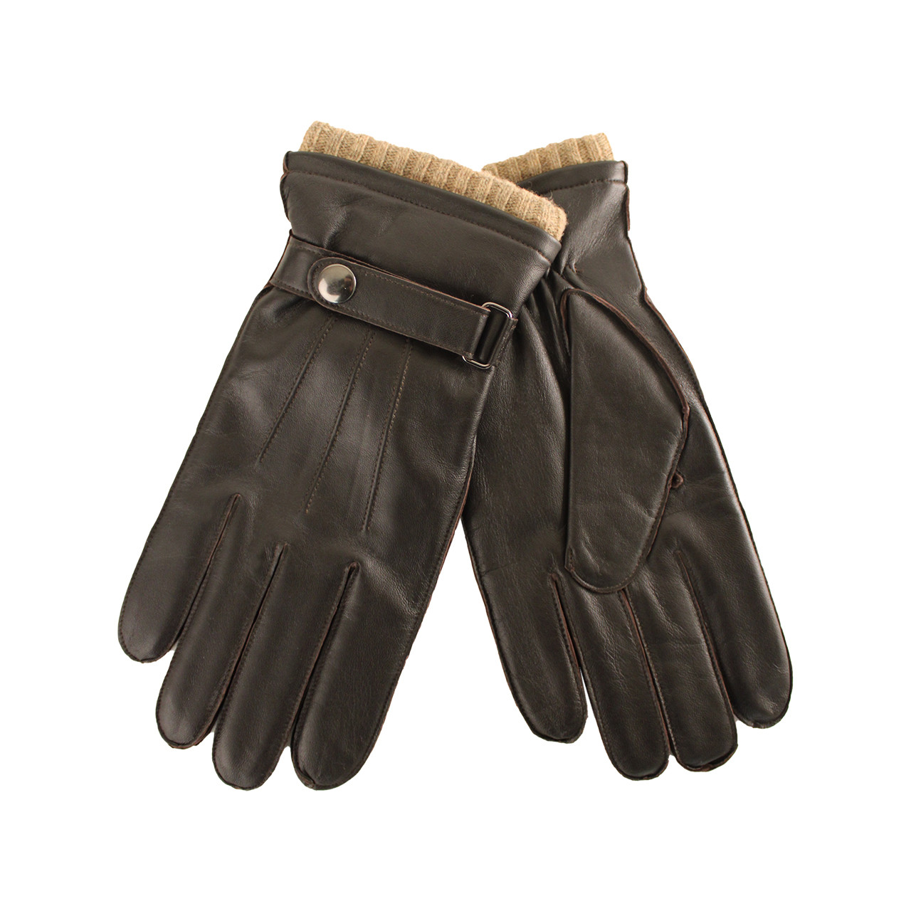 Nitzsche Accessoires Glattleder Handschuh Mit Wollfutter Für Herren