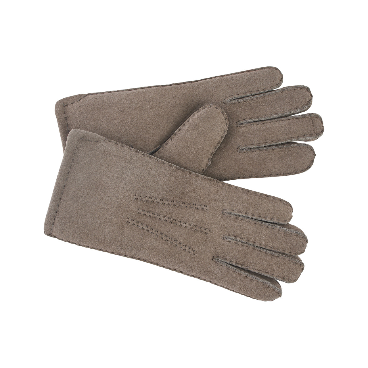 Nitzsche Accessoires Klassische Lederhandschuh Mit Lammfell Und Ziernähten