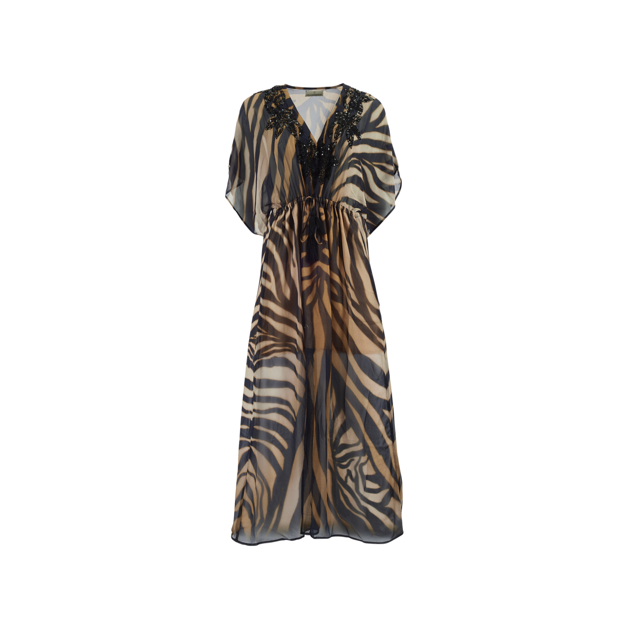 Nitzsche Accessoires Leichtes Strandkleid Mit Paillettenverzierung Am Ausschnitt