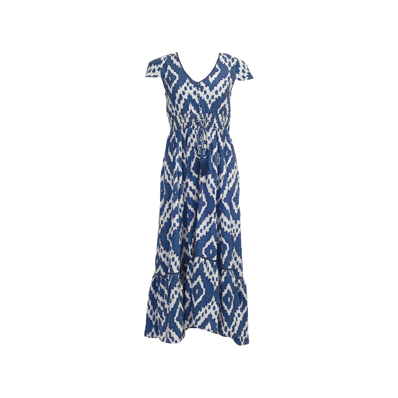 Nitzsche Accessoires Luftiges Maxi-Strandkleid Mit Gummizug