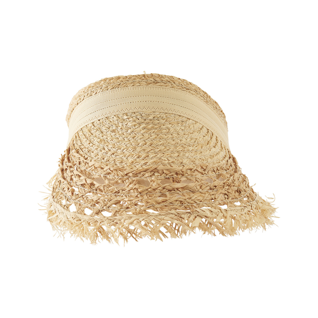 Nitzsche Accessoires Sommerlicher Visor Mit Fransen Aus Stroh