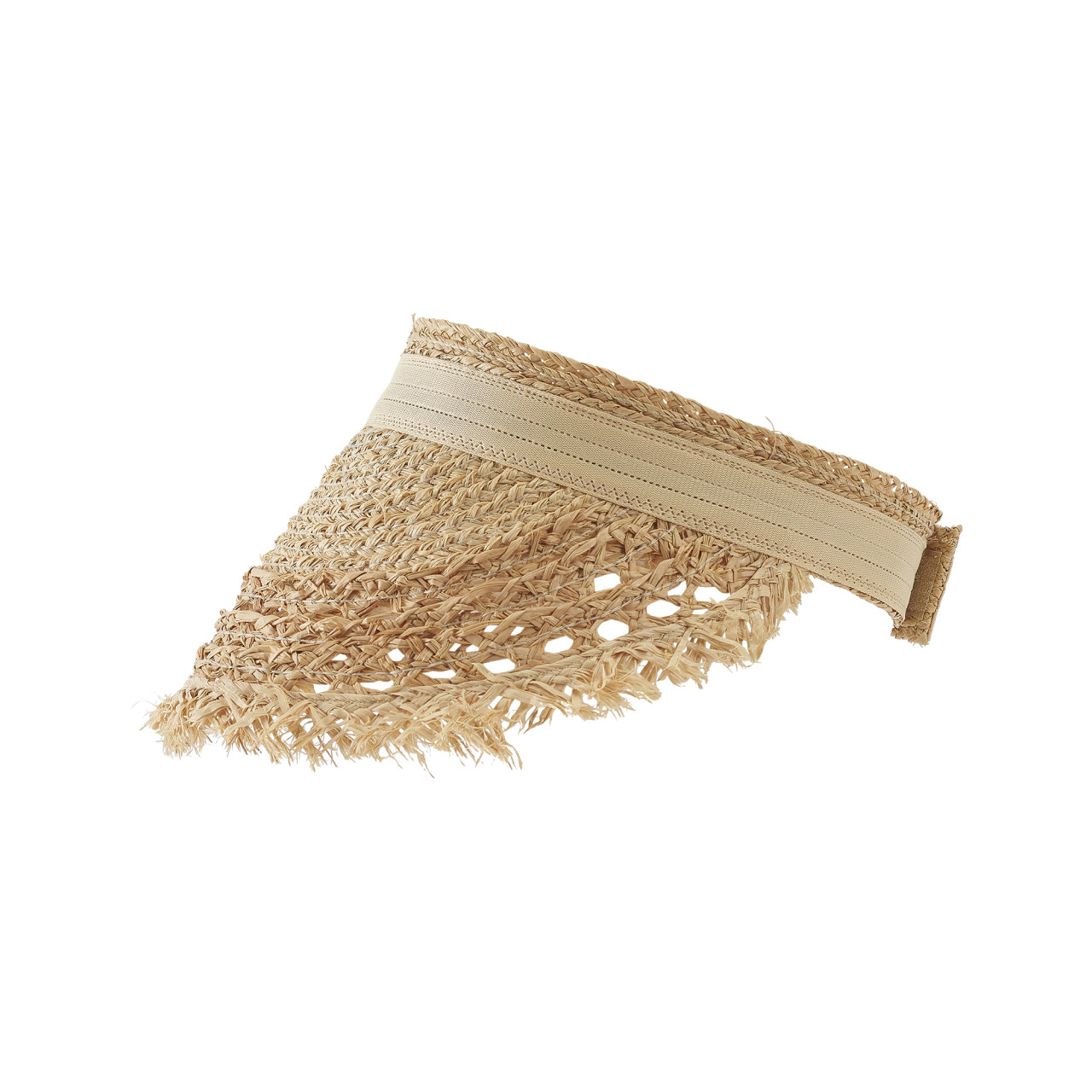 Nitzsche Accessoires Sommerlicher Visor Mit Fransen Aus Stroh