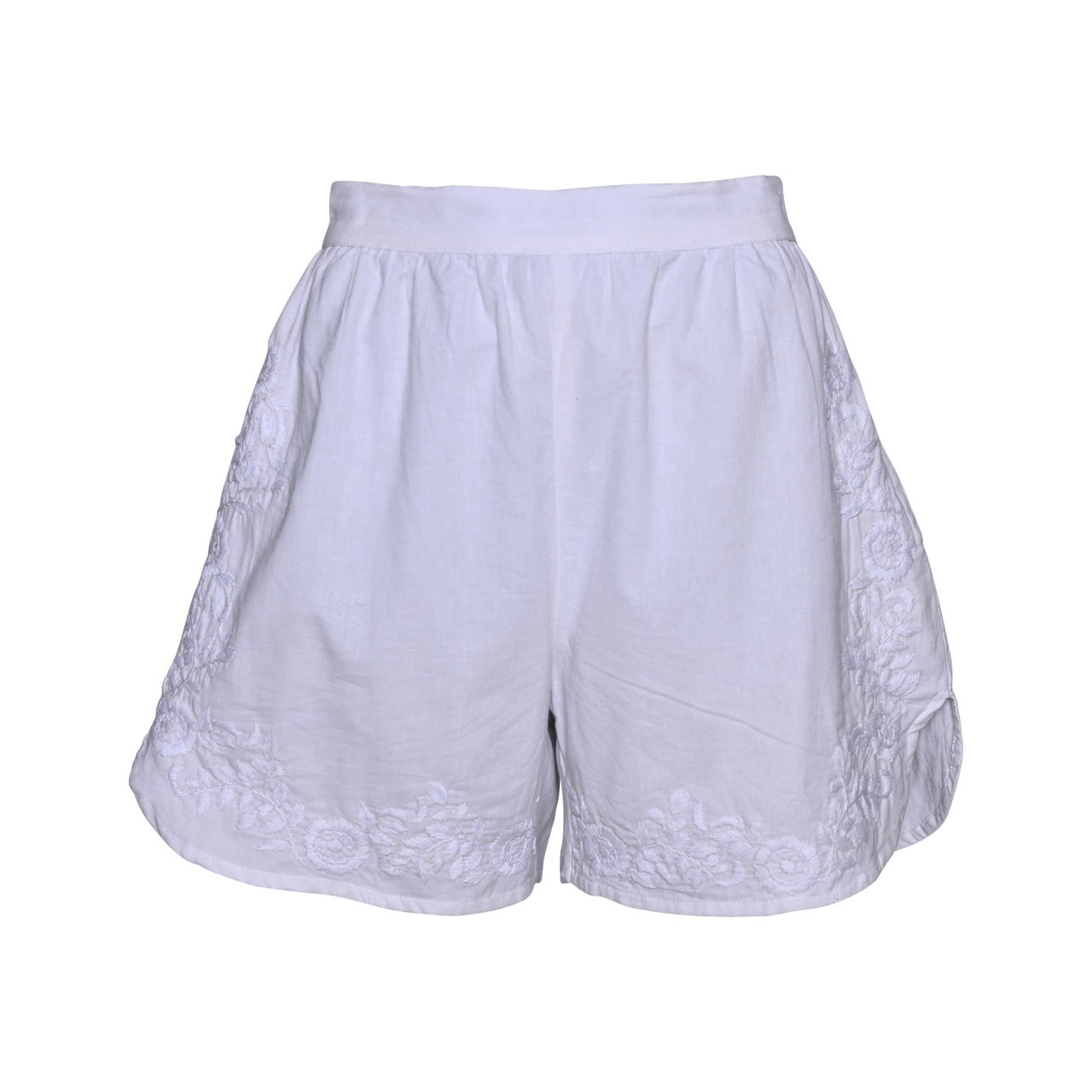 Nitzsche Accessoires Strandshorts Mit Blumenstickerei Und Teildehnbund