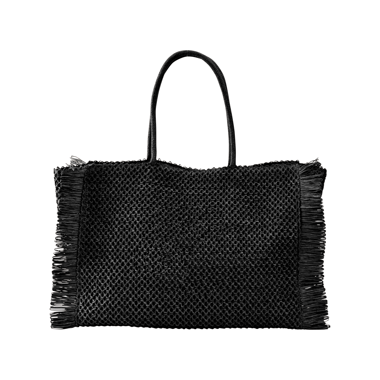 Nitzsche Accessoires Strohshopper Mit Fransenverzierung