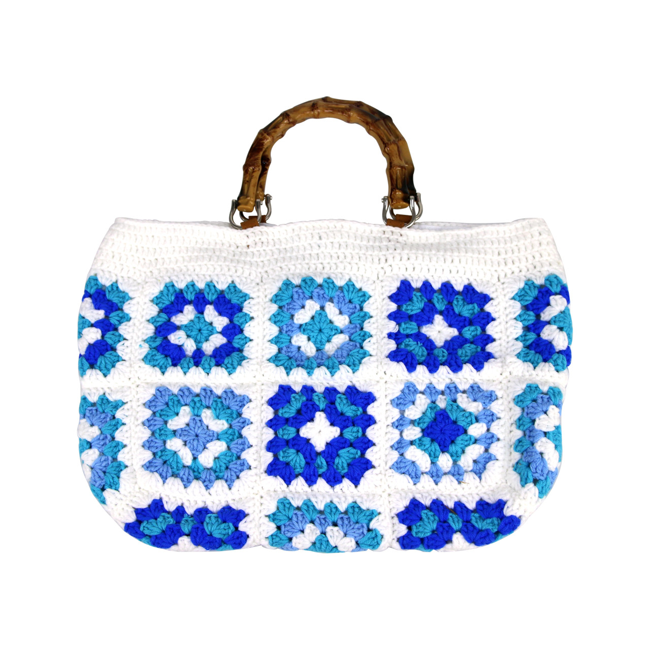 Nitzsche Accessoires Verspielte Häkeltasche Mit Bambusgriff