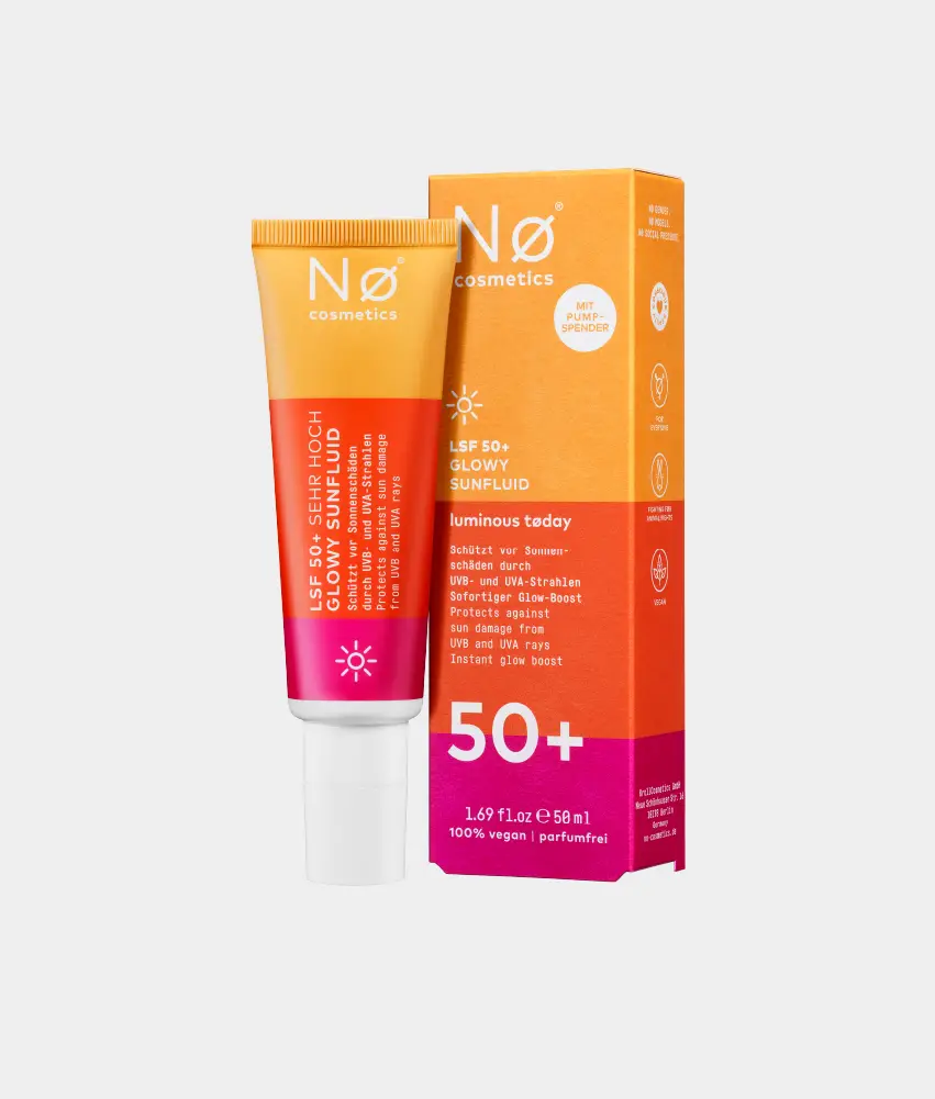 Nø Cosmetics Luminous Tøday Glowy Sunfluid