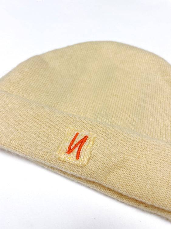 Nonoi Studio BEIGE KINDERMÜTZE "LITTLE CHICAGO" AUS KASCHMIR