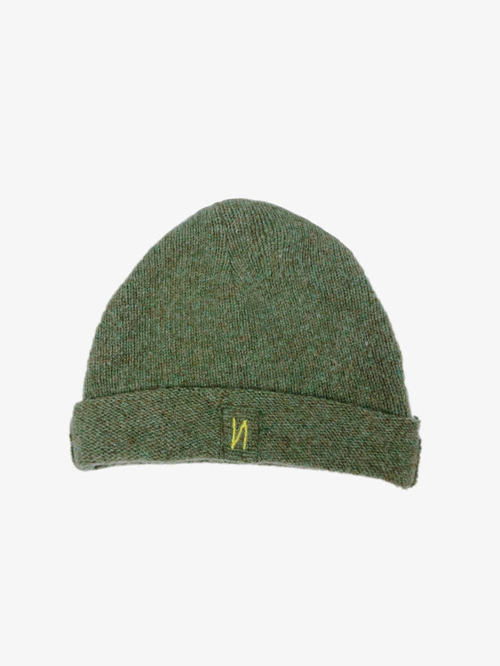 Nonoi Studio KINDERMÜTZE GRÜN "LITTLE GOODWOOD" AUS KASCHMIR & WOLLE