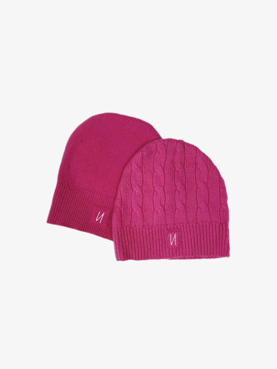 Nonoi Studio KINDERMÜTZE PINK "LITTLE FLOWER" AUS KASCHMIR