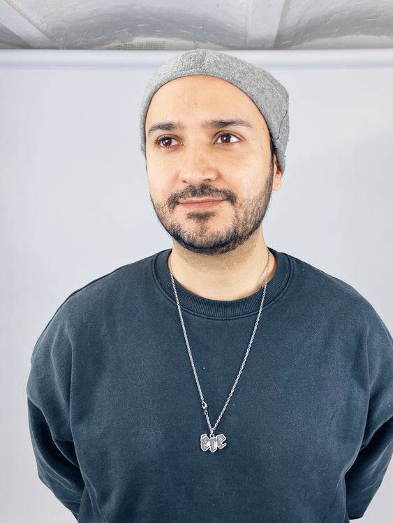 Nonoi Studio KURZE GRAUE MÜTZE // MICRO BEANIE KASCHMIR // UNISEX