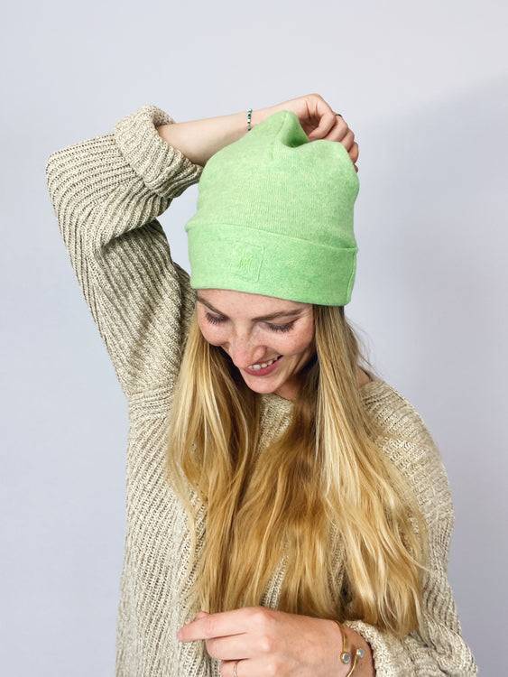 Nonoi Studio MÜTZE HELLGRÜN "BANGKOK" AUS KASCHMIR // UNISEX