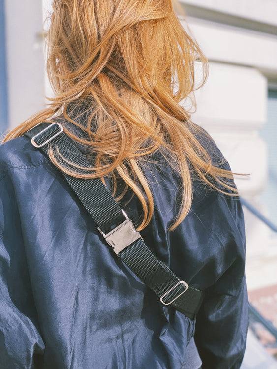 Nonoi Studio Bauchtasche BENJA // Schwarz + Glitzer