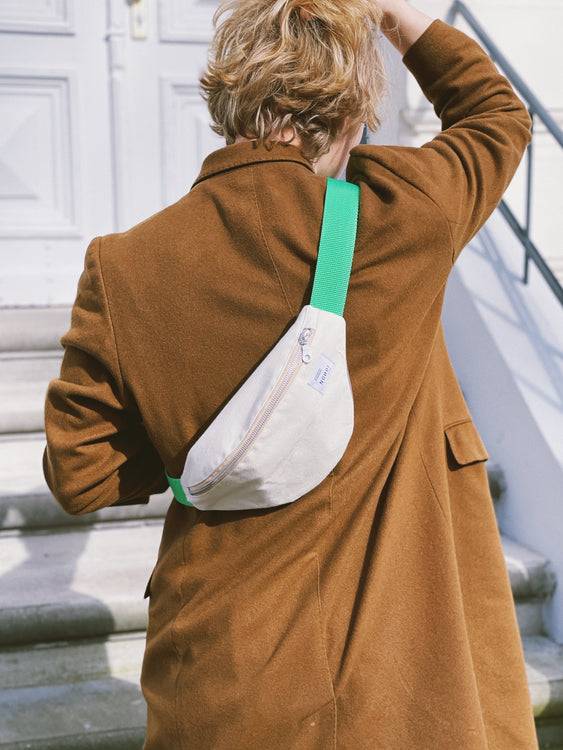 Nonoi Studio Bauchtasche BONNIE // Creme + Grün