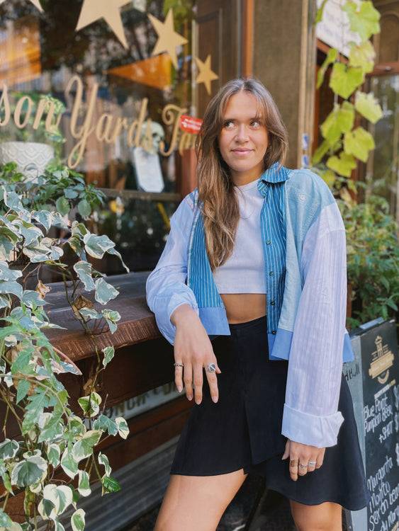 Nonoi Studio Blouson // Blau + Grün // Onesize