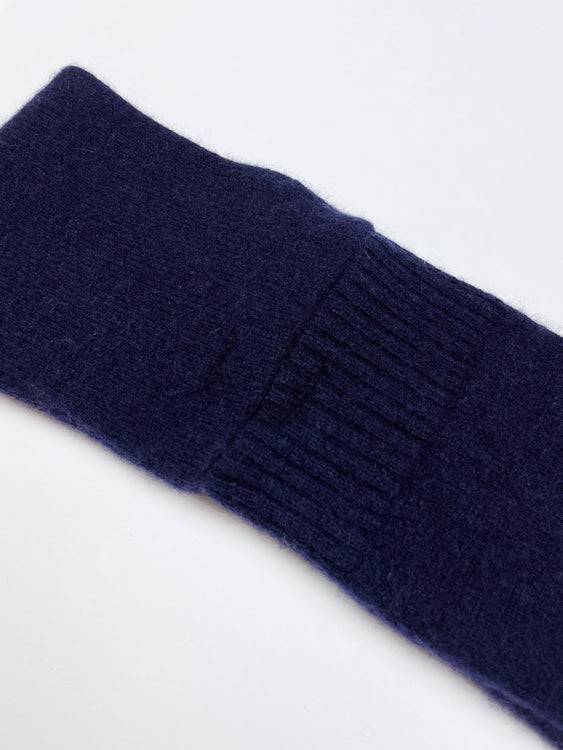 Nonoi Studio DUNKELBLAUES STIRNBAND "FLUF" // KASCHMIR