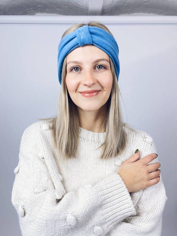 Nonoi Studio HELLBLAUES STIRNBAND "BLUE" // WOLLE