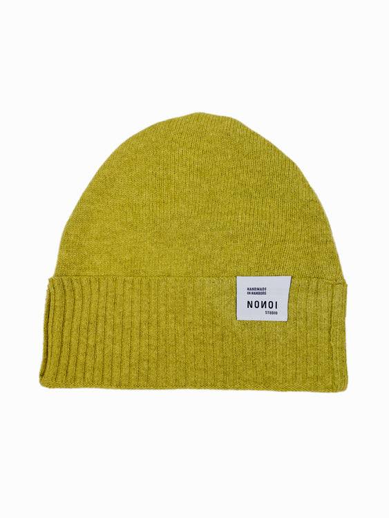 Nonoi Studio HELLGRÜNE MÜTZE "ULLO" AUS WOLLE // UNISEX