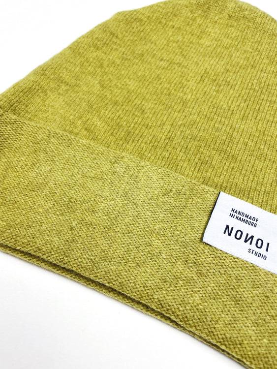Nonoi Studio HELLGRÜNE MÜTZE "ULLO" AUS WOLLE // UNISEX