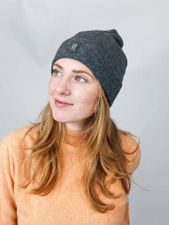 Nonoi Studio MÜTZE GRAU "TOKYO" AUS KASCHMIR // UNISEX