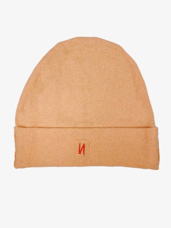 Nonoi Studio MÜTZE "HORA" PASTELLORANGE AUS KASCHMIR