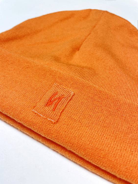 Nonoi Studio MÜTZE "NEVILLE" ORANGE AUS WOLLE // UNISEX