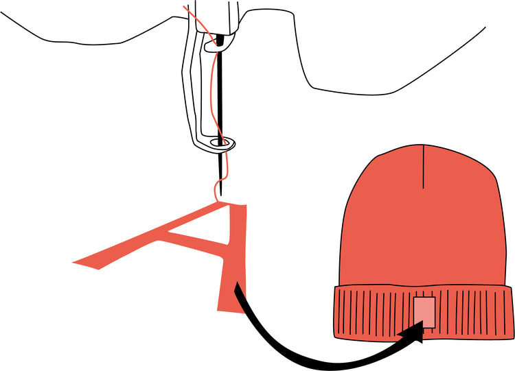 Nonoi Studio PERSONALISIERTER STICK // MÜTZE