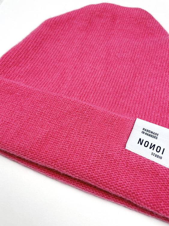 Nonoi Studio PINKE MÜTZE "AKUR" AUS KASCHMIR // UNISEX