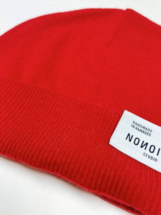 Nonoi Studio ROTE MÜTZE "ORJU" AUS KASCHMIR // UNISEX