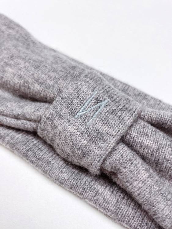 Nonoi Studio STIRNBAND "EVEREST" GRAU // KASCHMIR