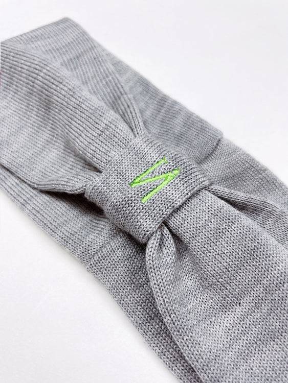 Nonoi Studio STIRNBAND "INU" GRAU // WOLLE